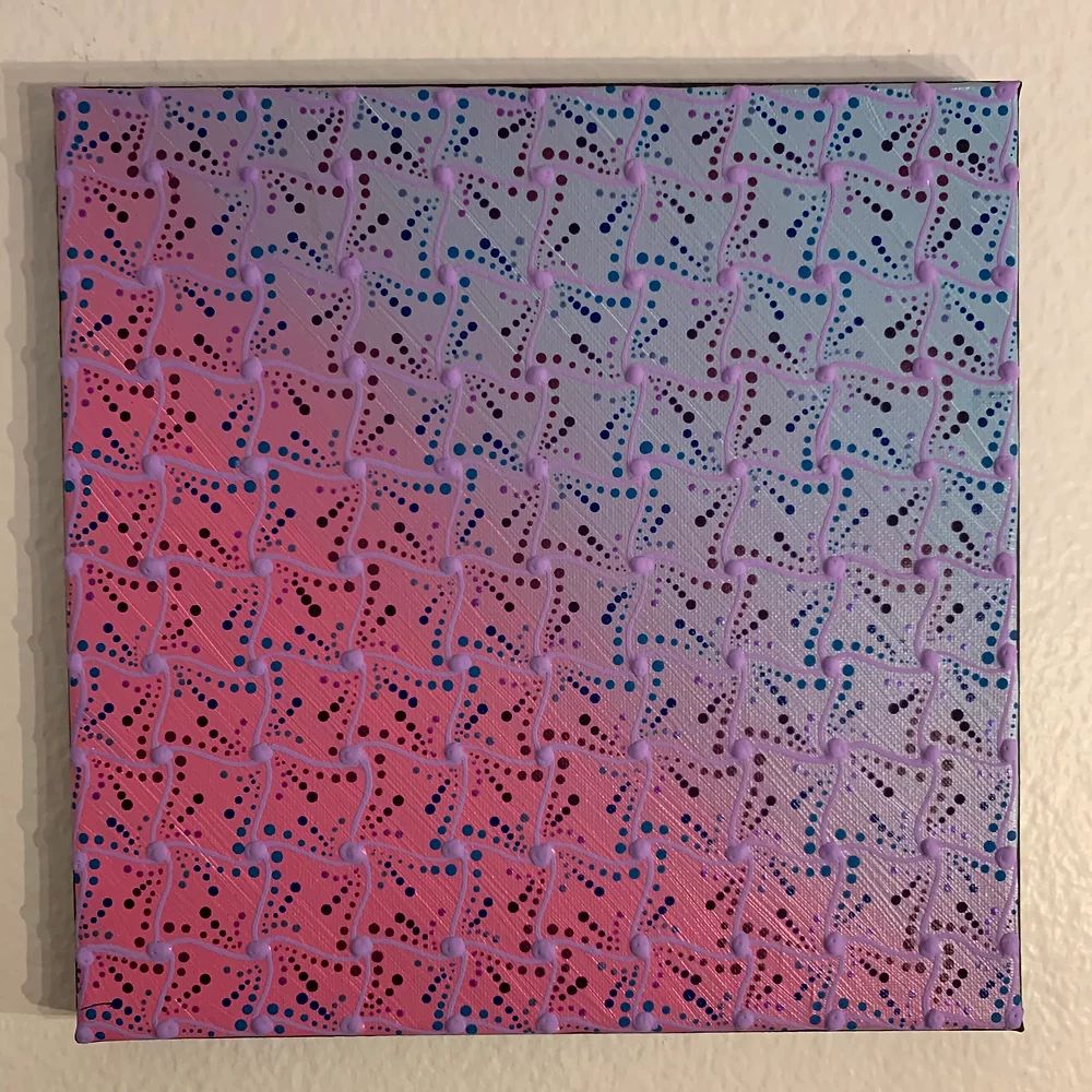 Cotton Candy Acrylic Painting