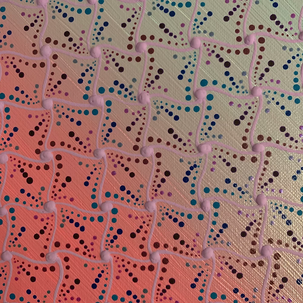 Cotton Candy Acrylic Painting