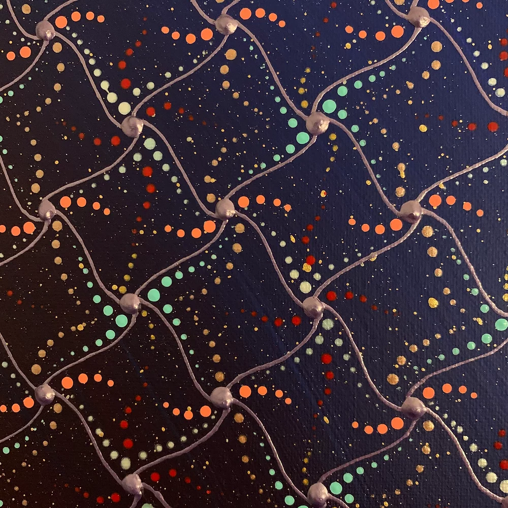 Night Sky Acrylic Painting