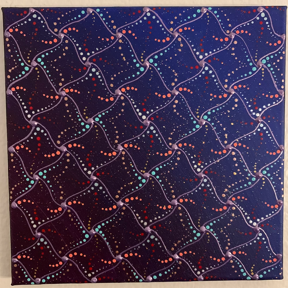 Night Sky Acrylic Painting