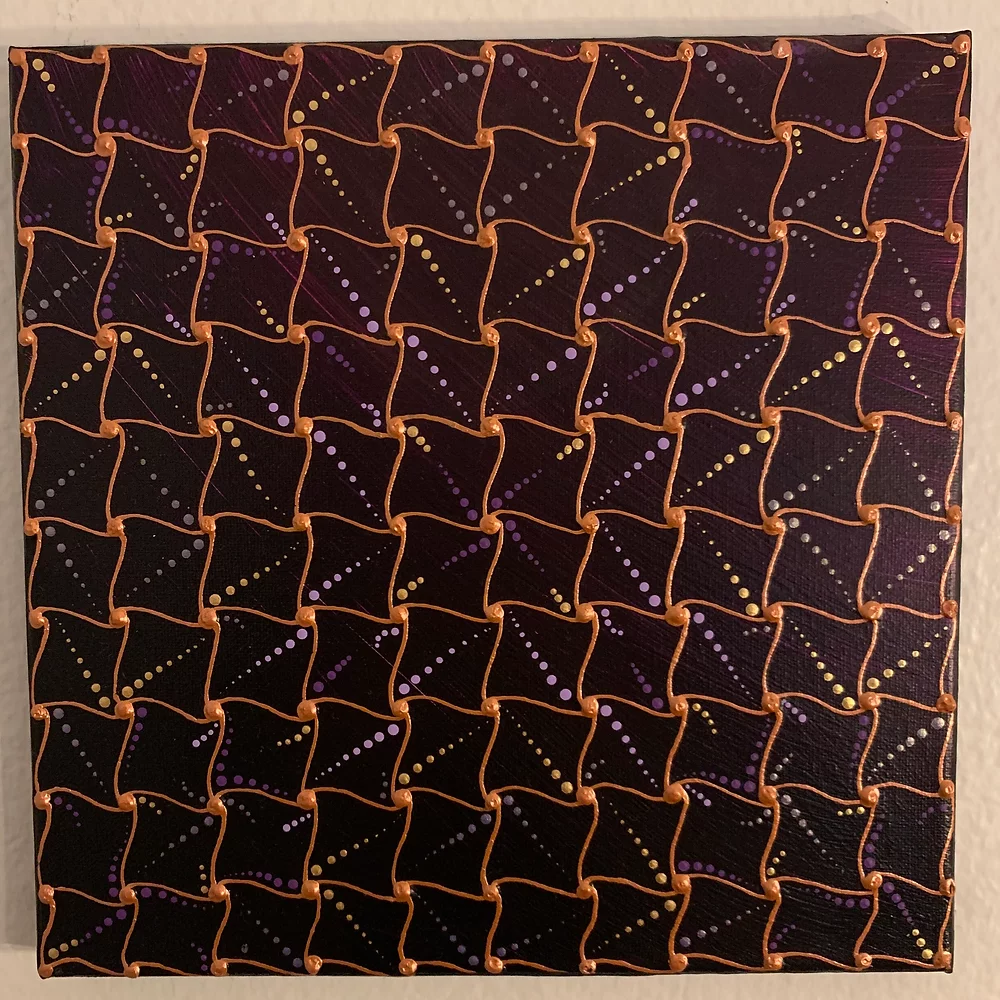 Shooting Star Acrylic Painting