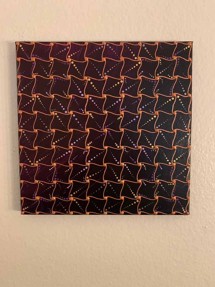 Shooting Star Acrylic Painting