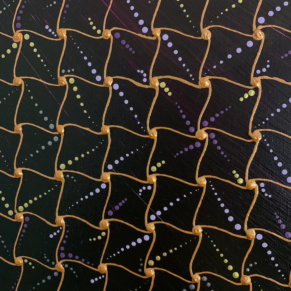 Shooting Star Acrylic Painting