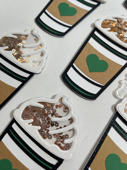 Frappuccino Coffee Shaker Fridge Magnets