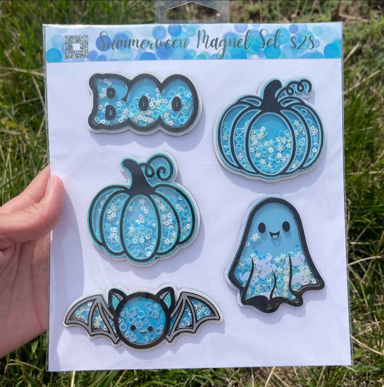 Summerween Magnet Pack- Light Blue