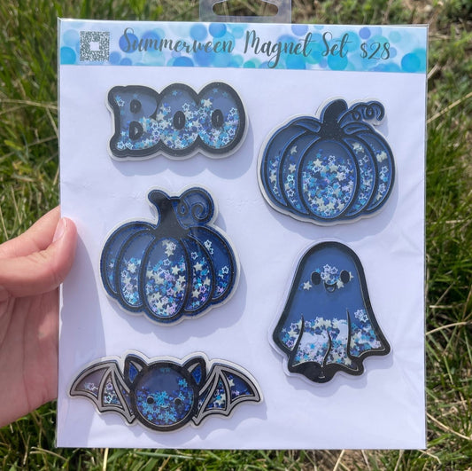 Summerween Magnet Pack- Dark Blue